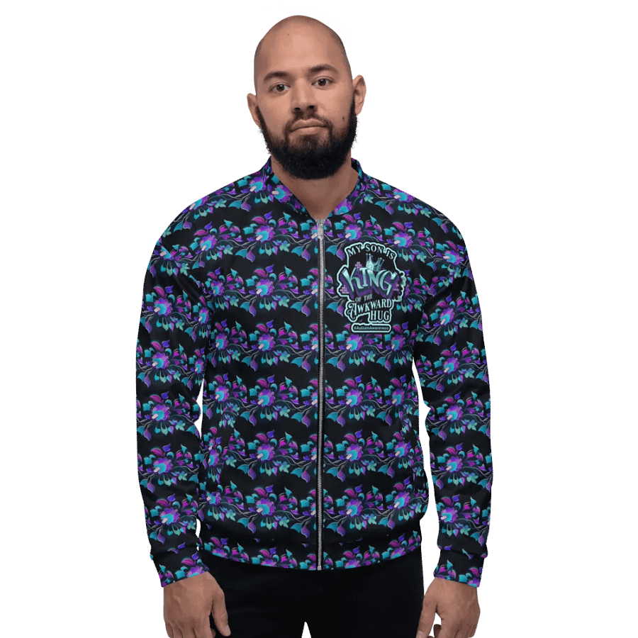 King of the Awkward Hug #Autism Awareness All Over Print Jacket product image (4)