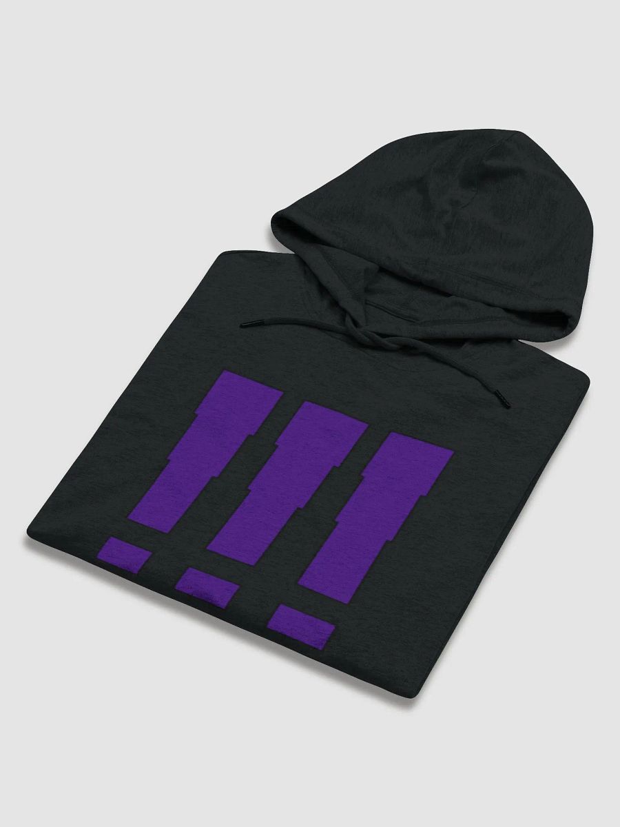 !!! | Black/Purple Lightweight Hoodie product image (5)