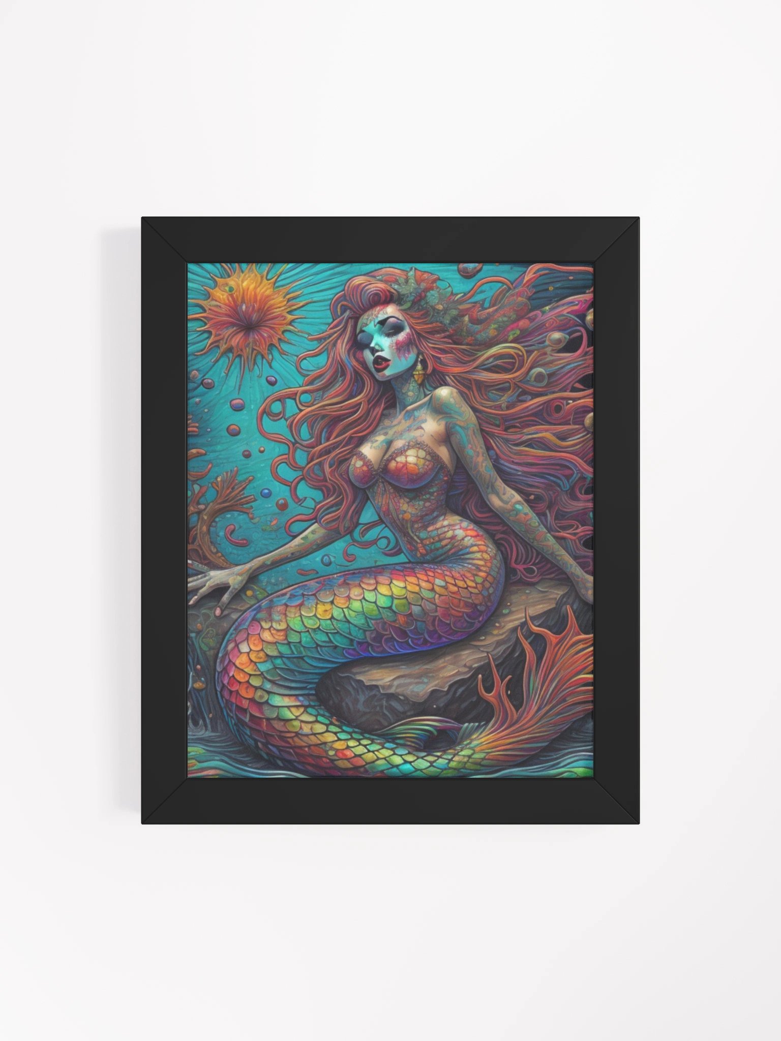 Whimsical Mermaid Dreams Framed Poster product image (4)