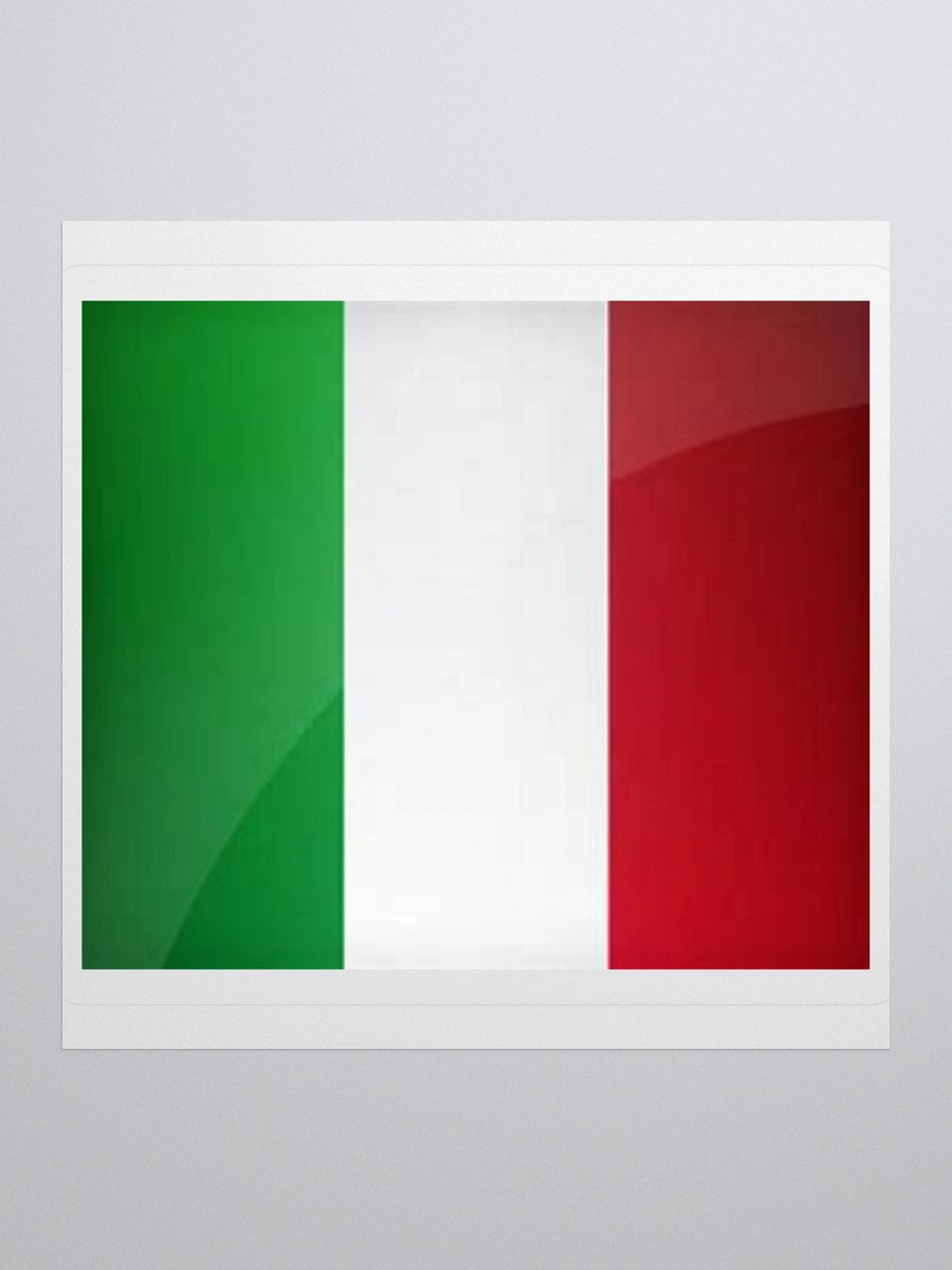 Italy Flag Sticker | Green White Red Design | Durable Vinyl | 3 Sizes product image (3)