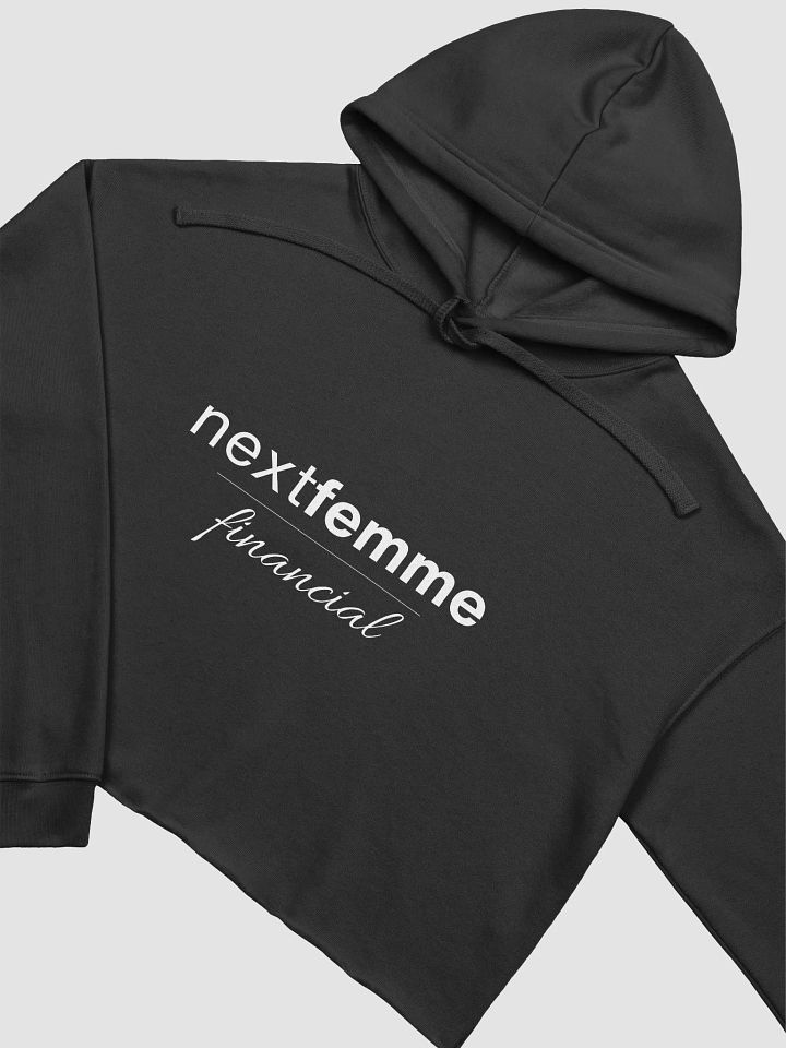 Cozy Crop Hoodie with White Logotype product image (2)