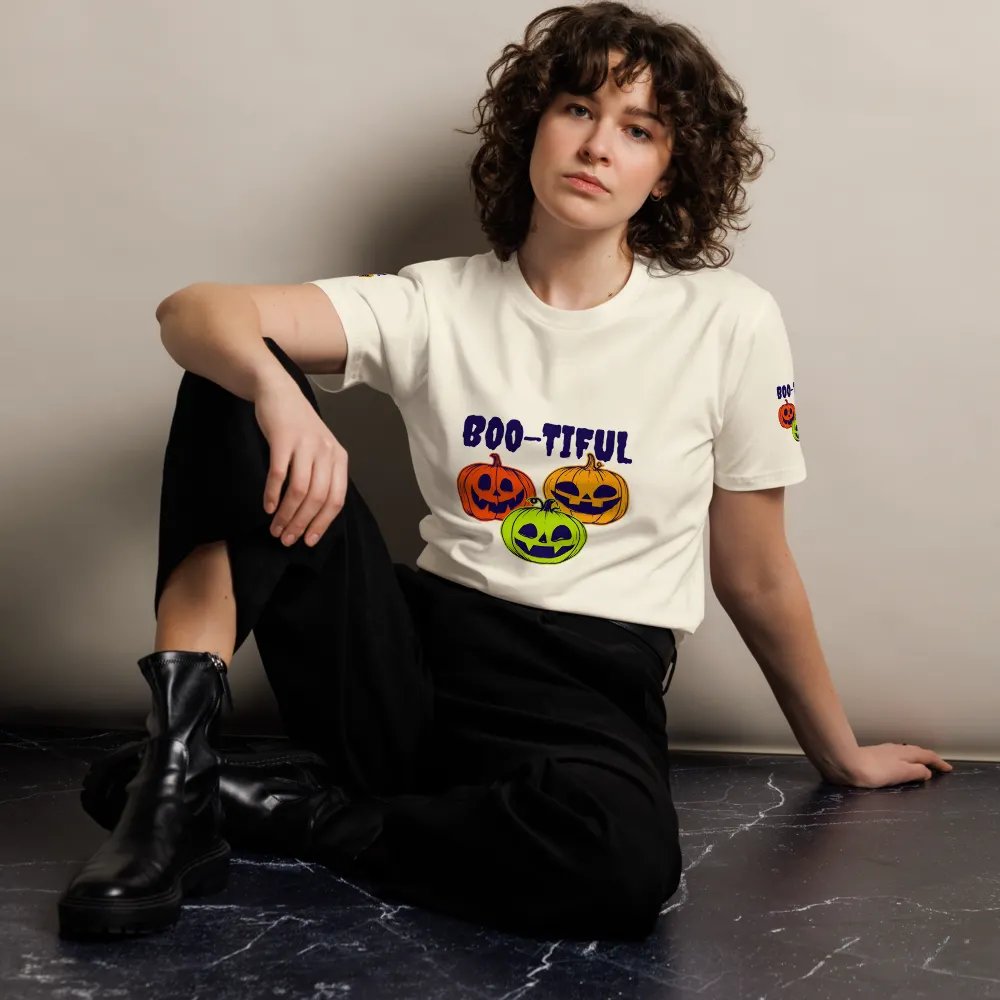 Boo-tiful Halloween Pumpkins Unisex T-Shirt product image (3)