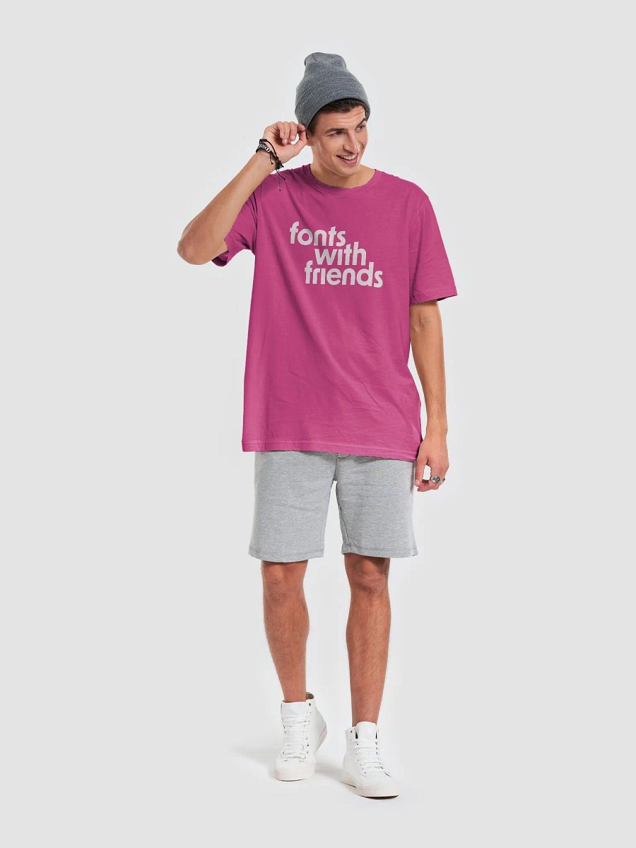 Fonts with Friends Pink Graphic Tee product image (6)
