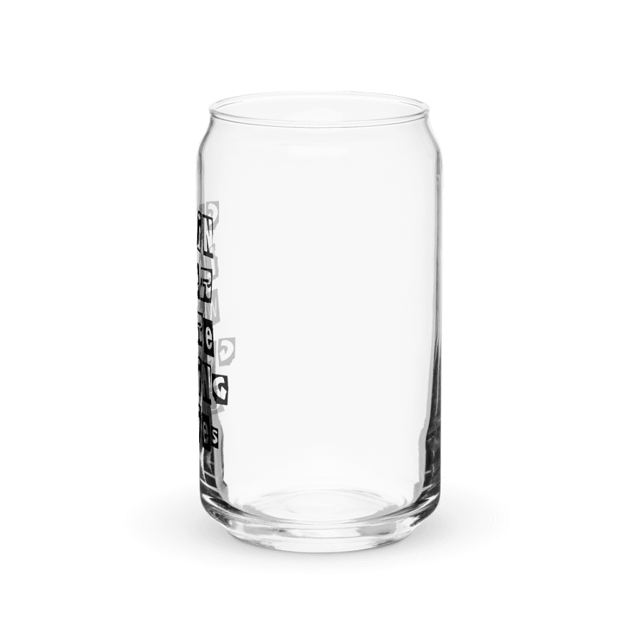 Get In Loser || 16 oz Can Shaped Glass || Black Font product image (3)