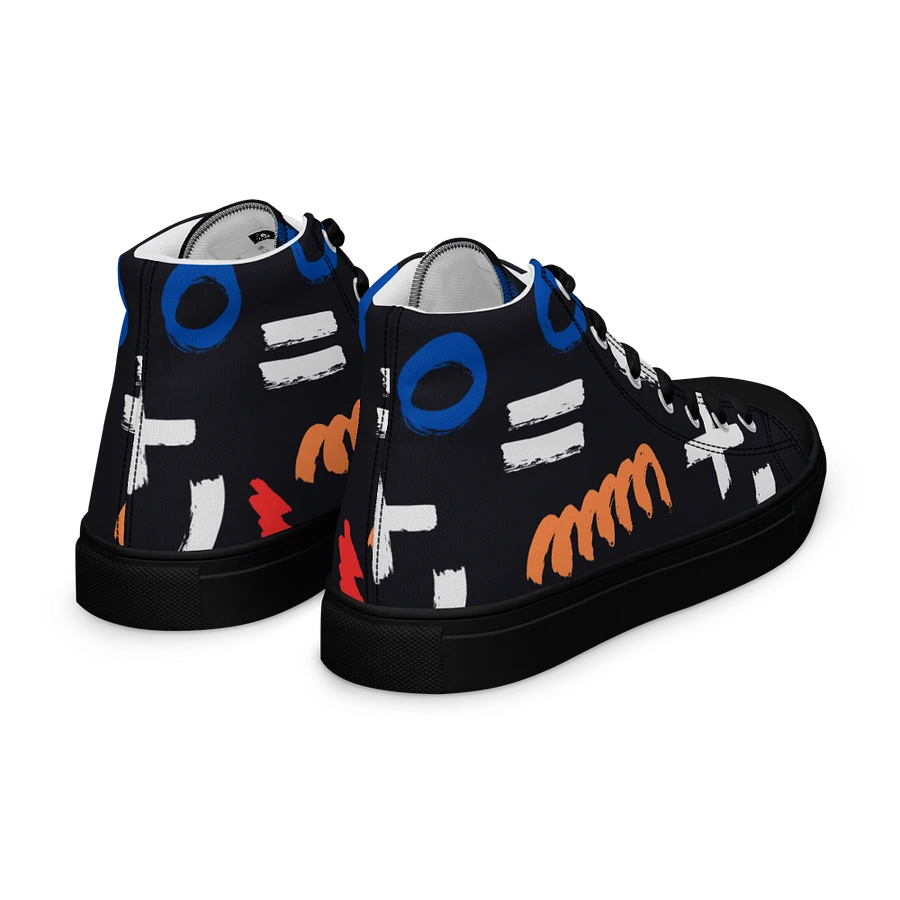 Geometry Men's High Top Canvas Shoes product image (31)