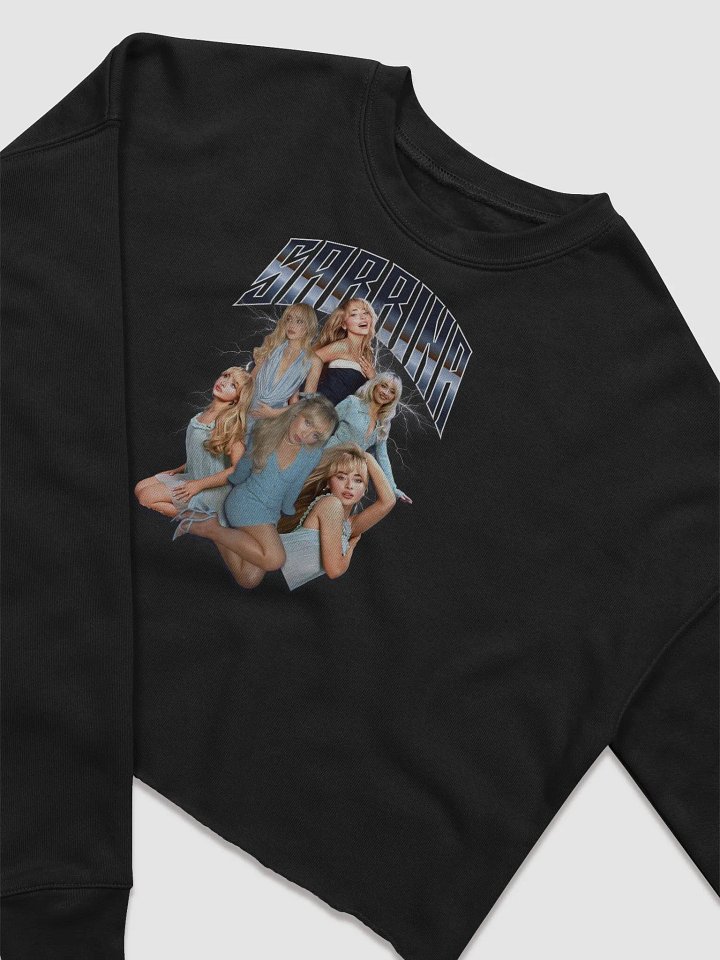 Sabrina Fleece Crop Sweatshirt | Jean Blue product image (2)