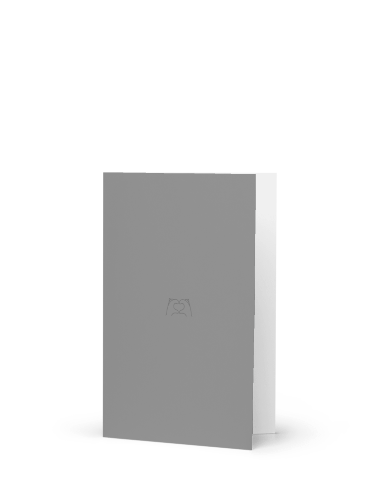Heart Inside. Grey Only. Greeting Card product image (4)