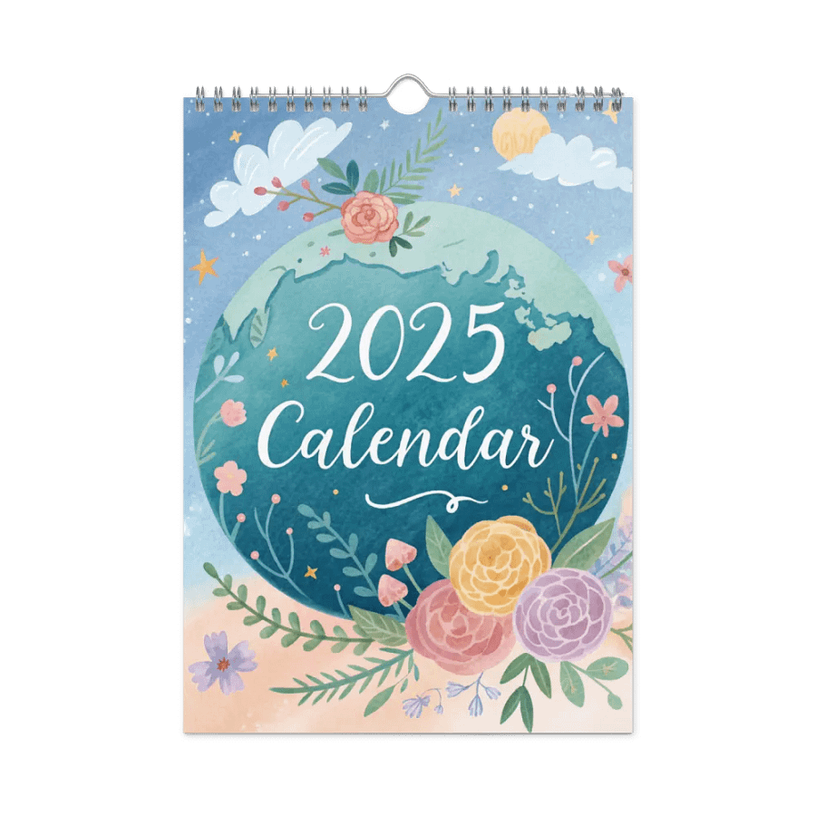 WORLD CAPITALS WATERCOLOR WALL CALENDAR 2025 product image (3)