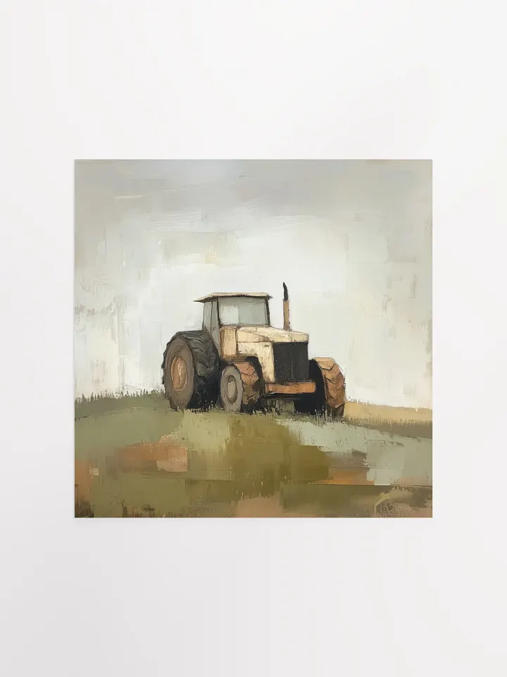 Farmhouse Sky: Rustic Tractor Art Print product image (1)