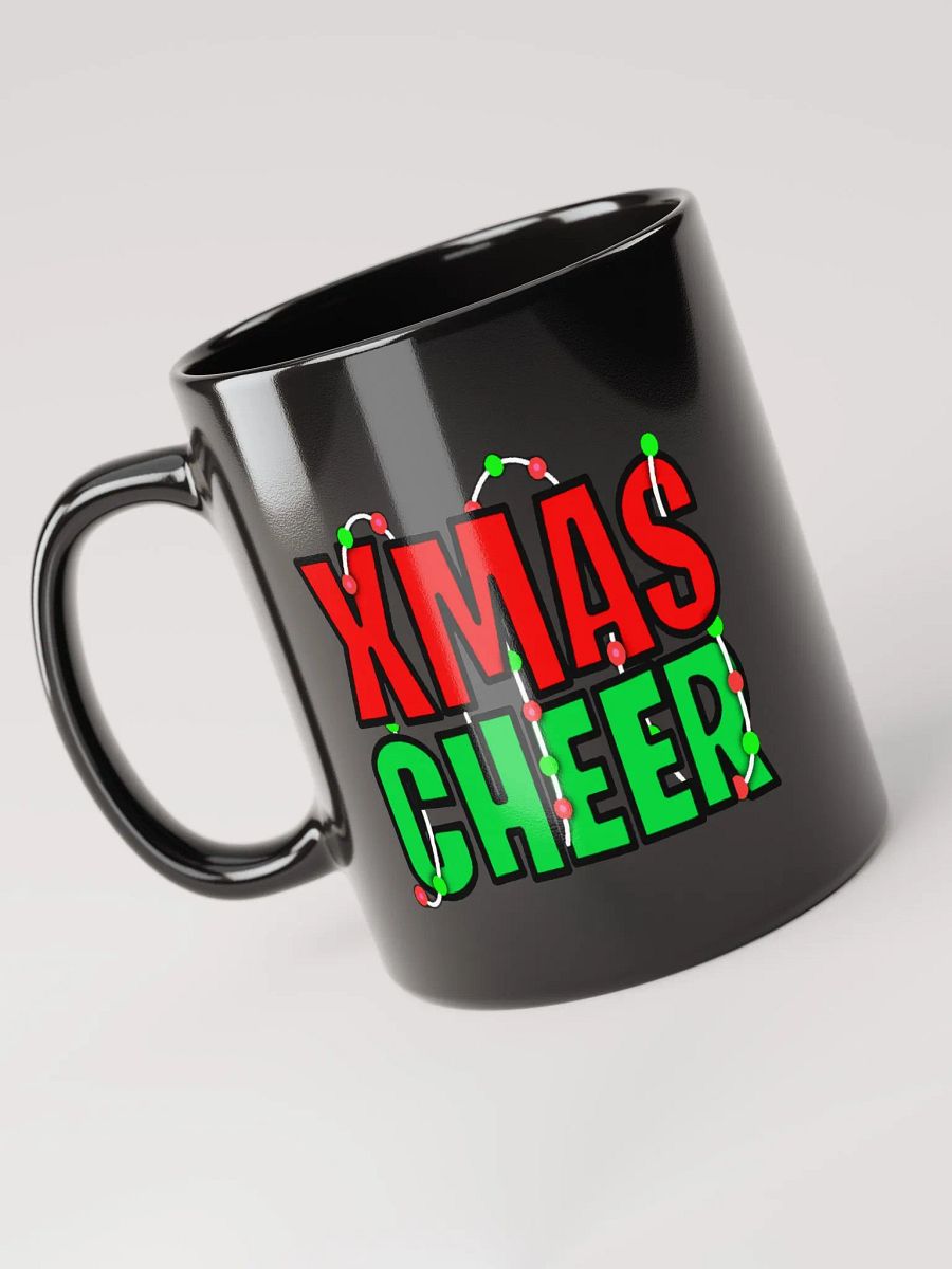 XMAS CHEER GLOSSY BLACK MUG product image (5)
