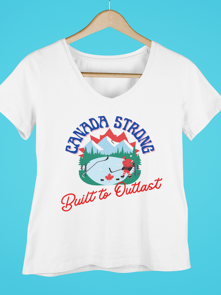 Canada Strong Hockey V-Neck Tee product image (4)