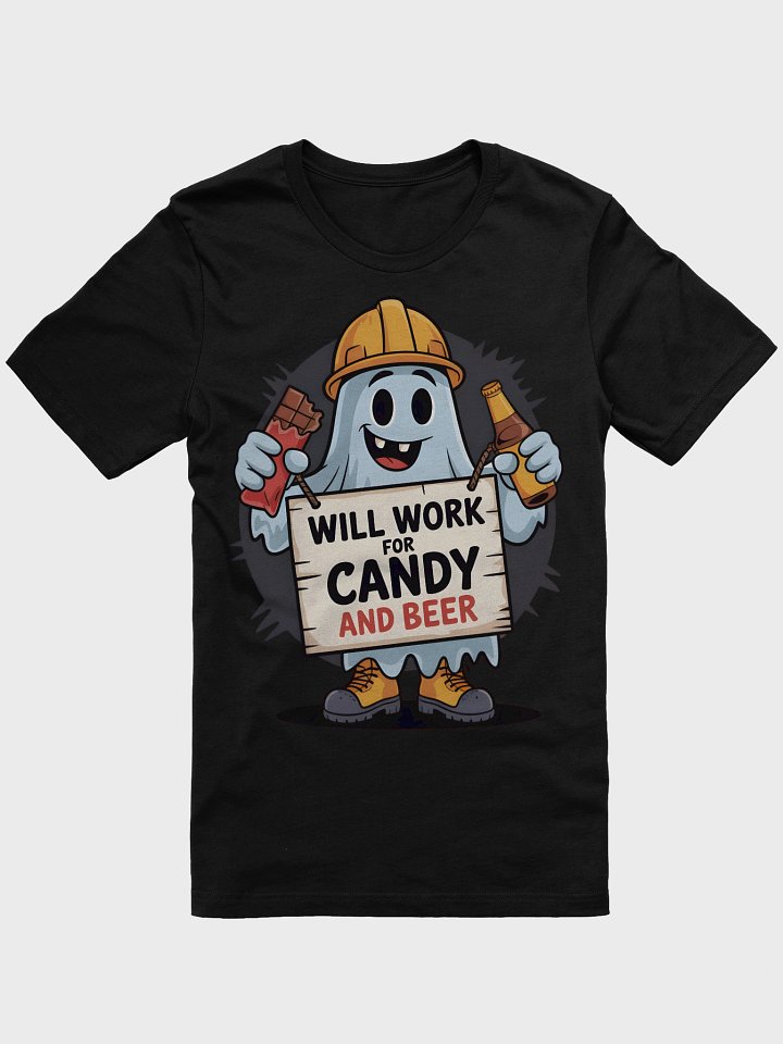 Spooky Construction Ghost T-Shirt product image (3)