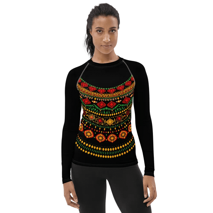Black History Month Celebration Fashion Splendor Women's Rash Guard product image (1)