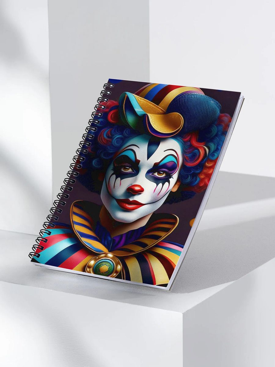 Spiral Notebook girl clowns double trouble product image (3)
