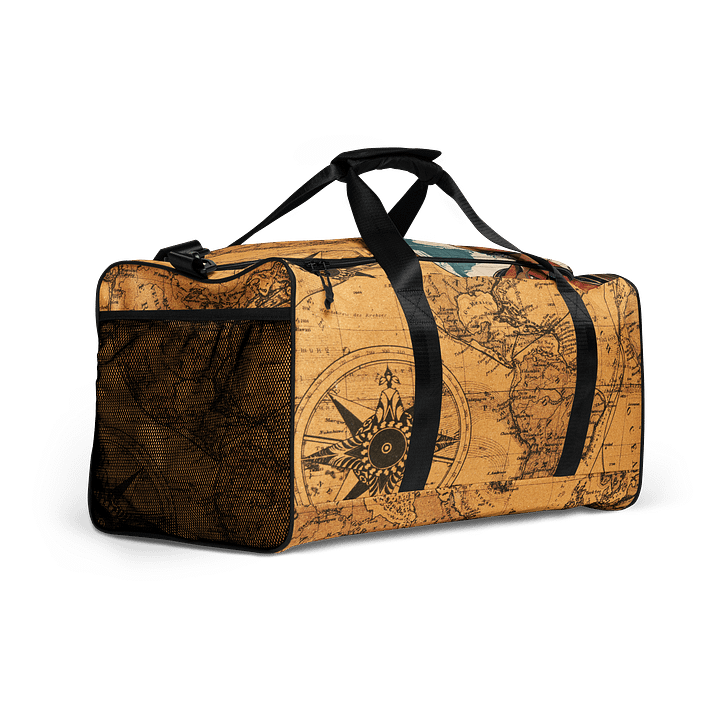 Vintage Americas Map All-Over Duffle Bag product image (2)