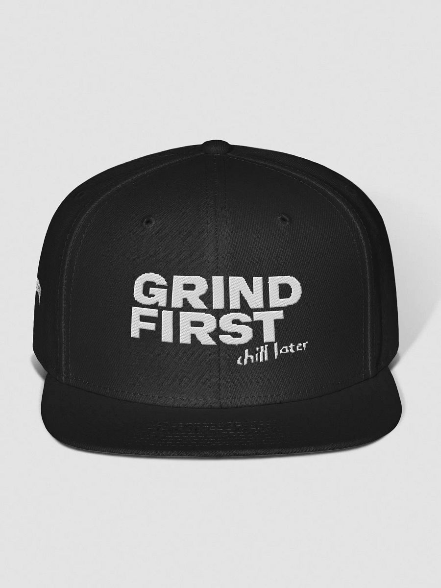 Grind First chill later Snapback product image (1)