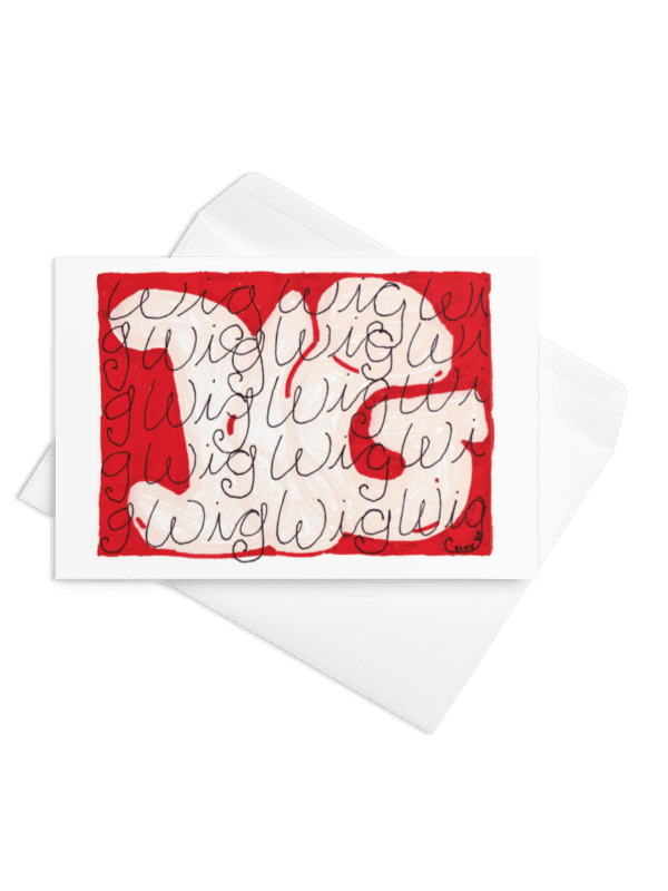 Big Wig Greeting Card product image (2)