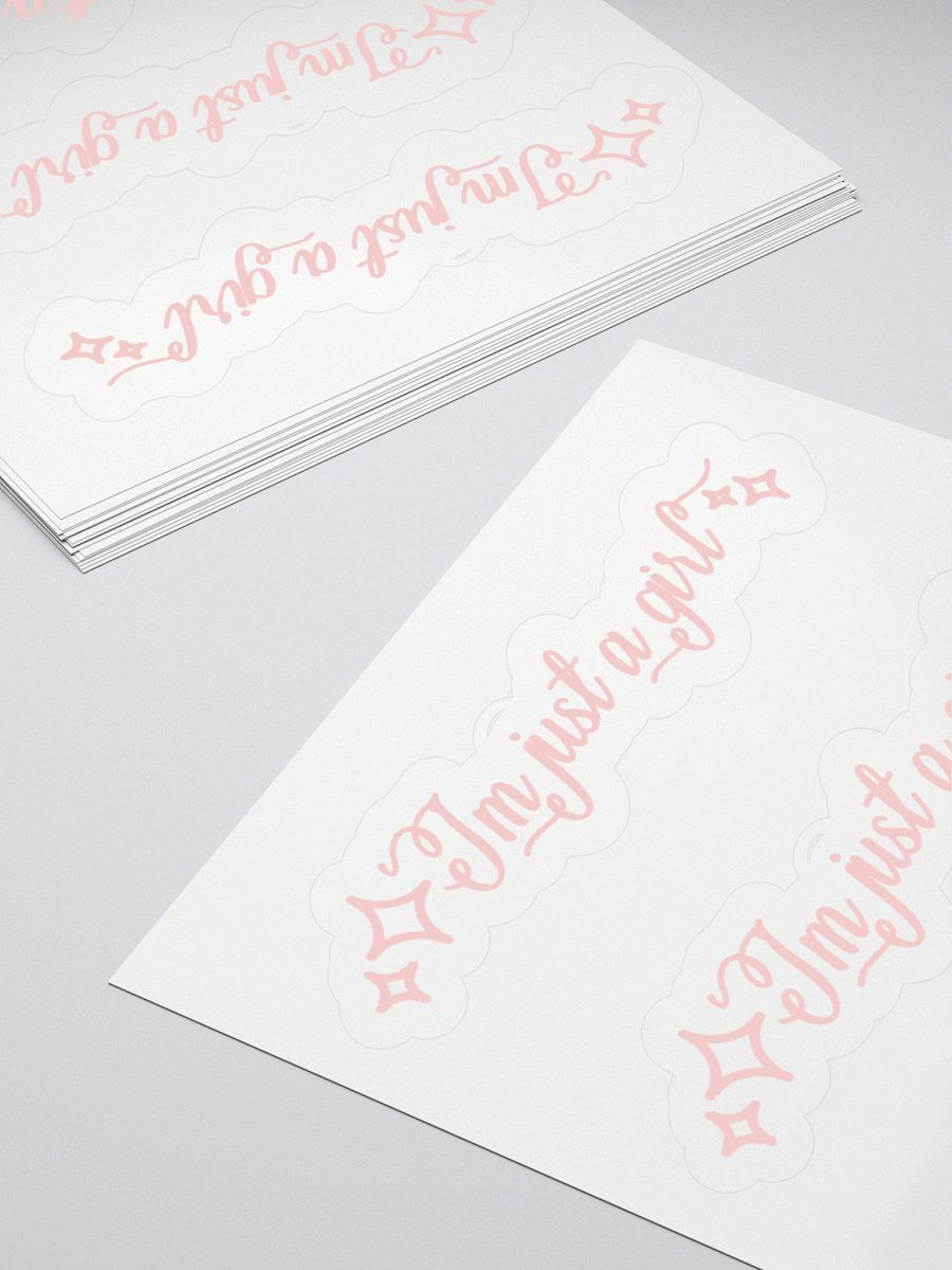 I'm Just a girl- Sticker product image (4)