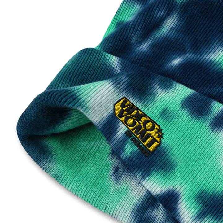 videovomit On-Demand embroidered TieDye Beanie product image (1)