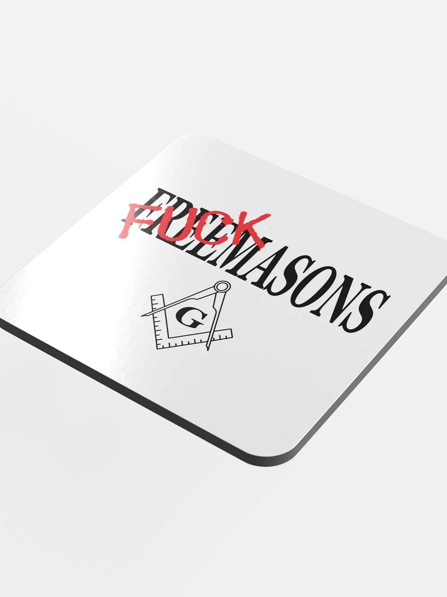 Fuck Masons - Glossed Cork Coaster product image (4)