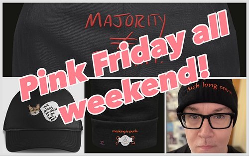 My Pink Friday sale is all weekend long! Two gifts with any purchase of $50+. Shop small. Shop queer. Shop SASSY! #fyp #fyppp...