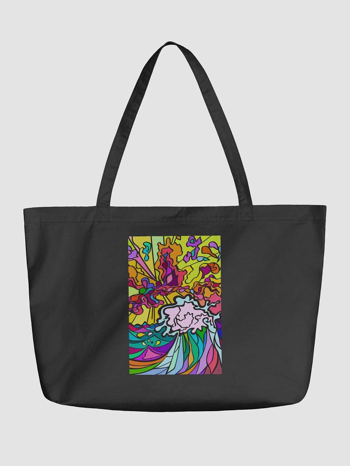 Psychedelic Swirl Eco Tote – Wave at Sunset product image (1)