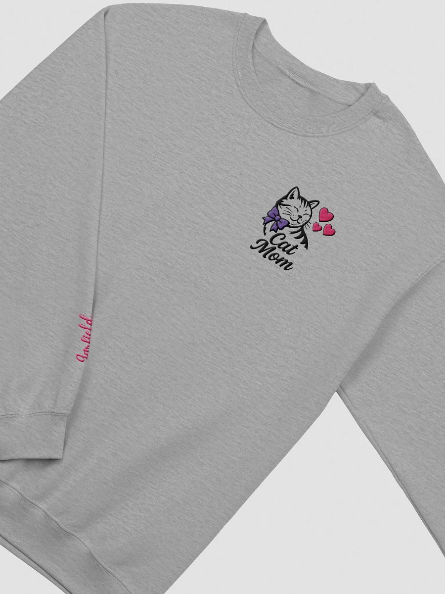CAT MOM / SWEATSHIRT WITH PERSONALIZED NAME / EMBROIDERED product image (1)