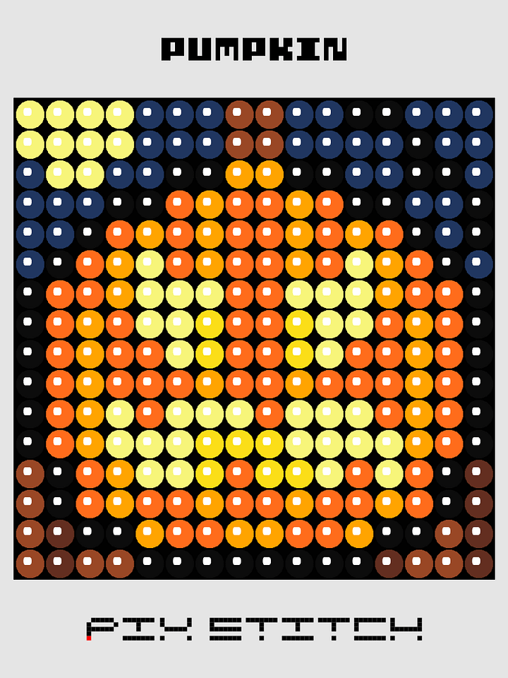 Pumpkin Pixel Art product image (1)