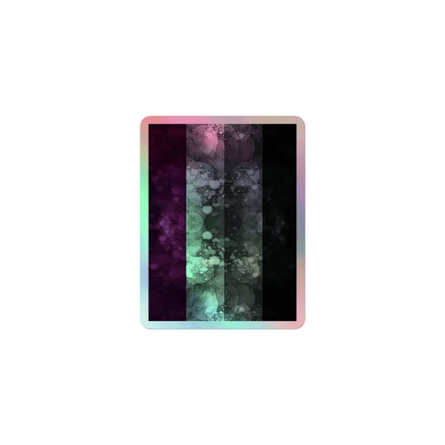 Asexual Flag Sticker (Textured Variation) product image (1)