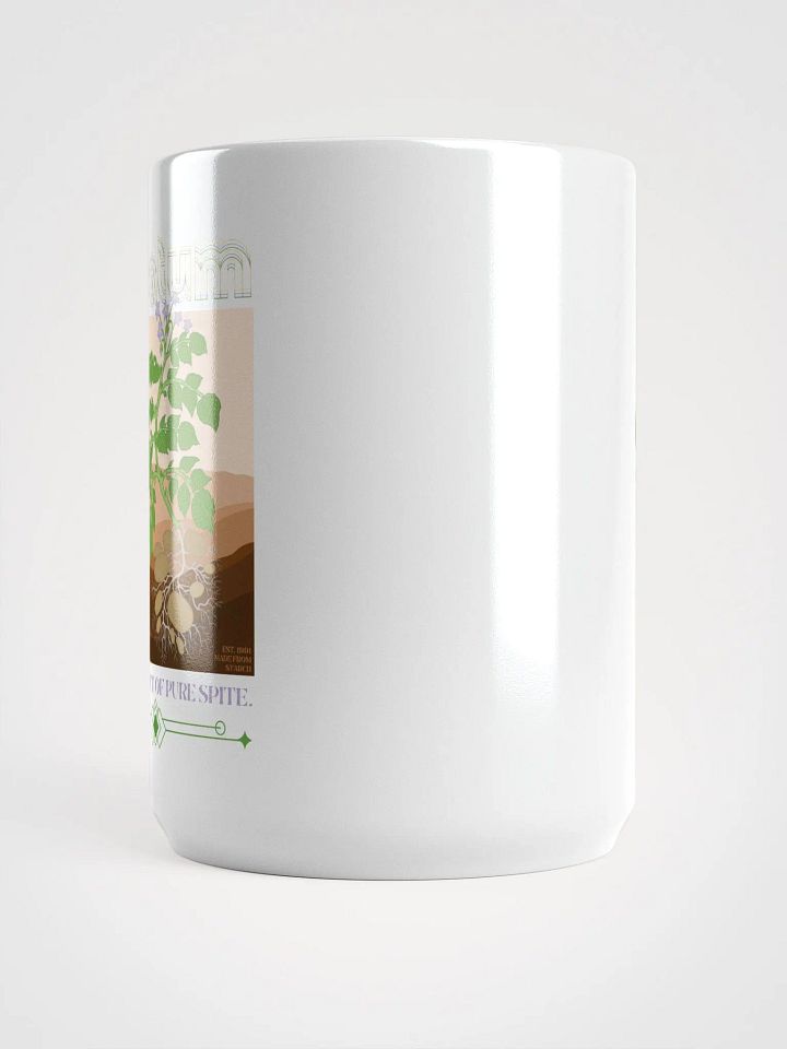 GROWING OUT OF PURE SPITE white glossy mug product image (2)