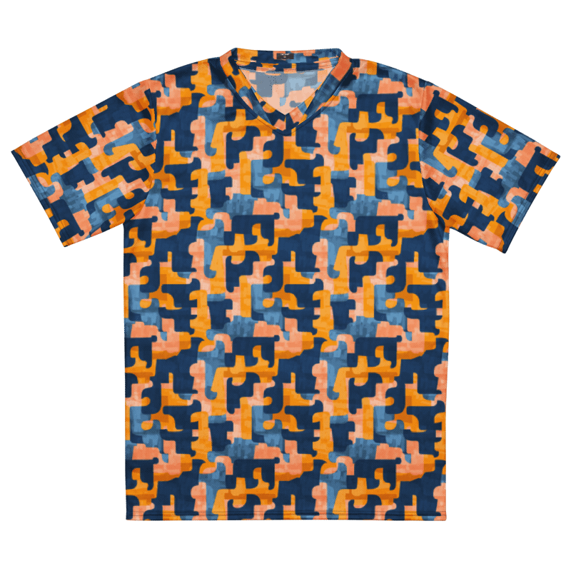 Flowing Shapes | Recycled Unisex Sports Jersey product image (6)