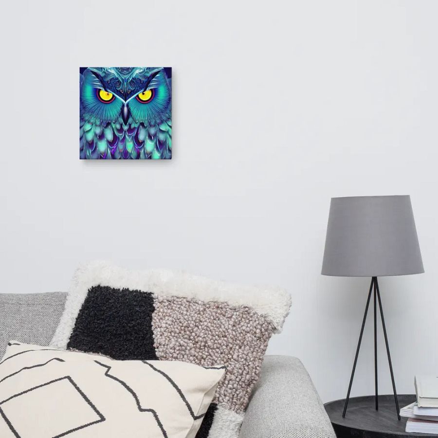 Fantasy Fractal Owl Art - v5 product image (10)