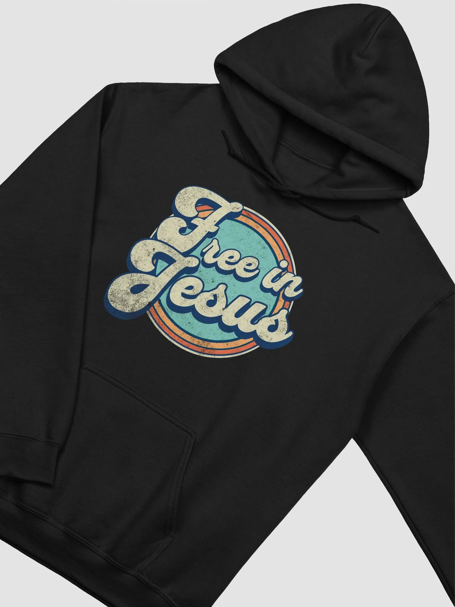 Free in Jesus Retro Hoodie product image (1)