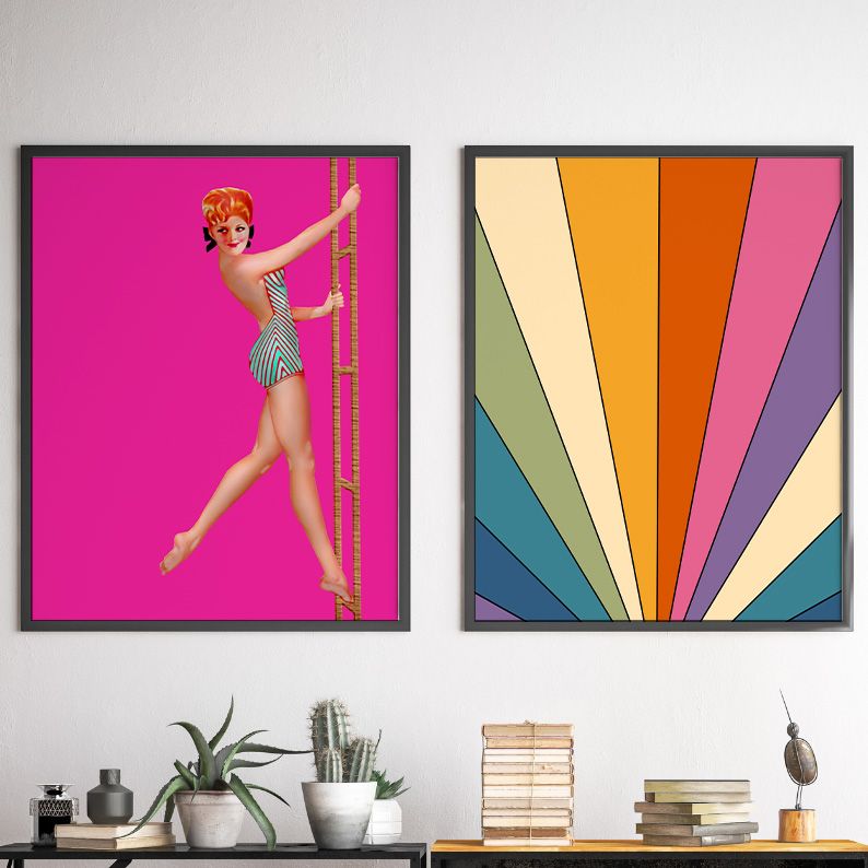 Disco Ball Retro Gallery Wall Set of 8 DIGITAL Prints product image (6)