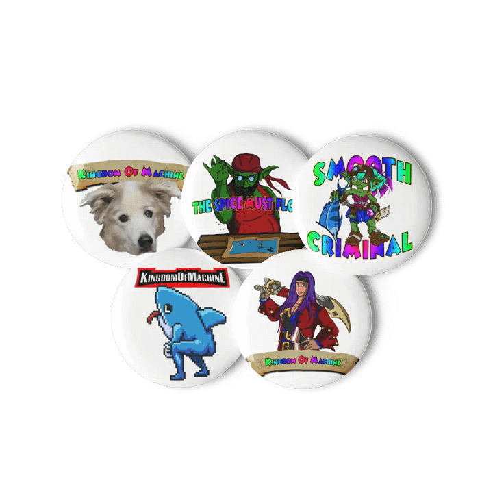 KINGDOM button pin set 2 product image (2)