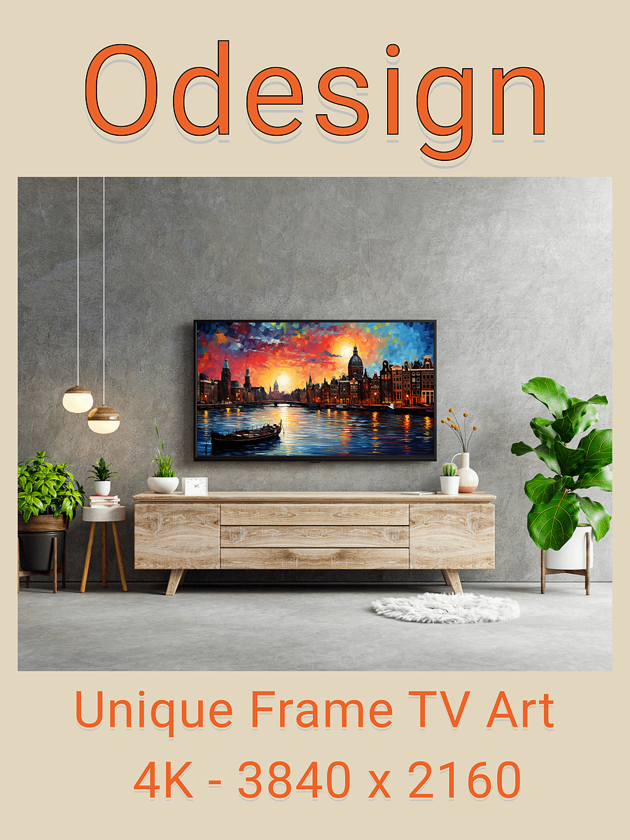 Cityscape and Landscape Frame TV Art product image (4)