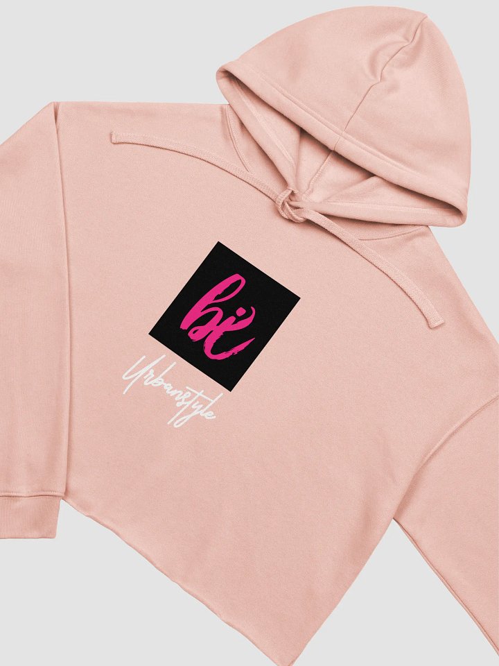 Bi Pink Cursive Crop Hoodie product image (1)