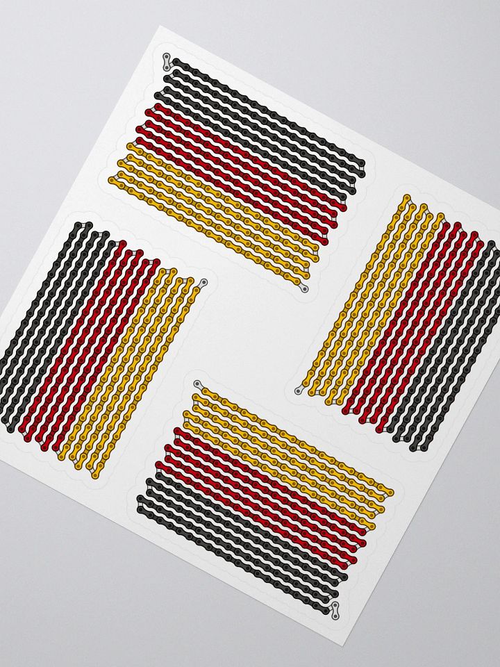 Germany Bike Chain Flag Sticker 4 Pack product image (2)