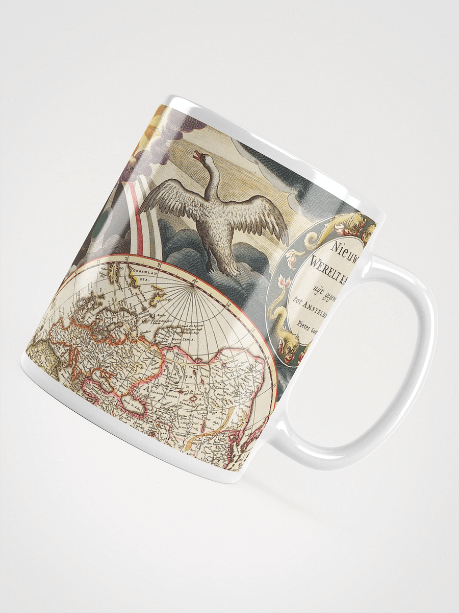 Antique World Map White Glossy Mug product image (4)