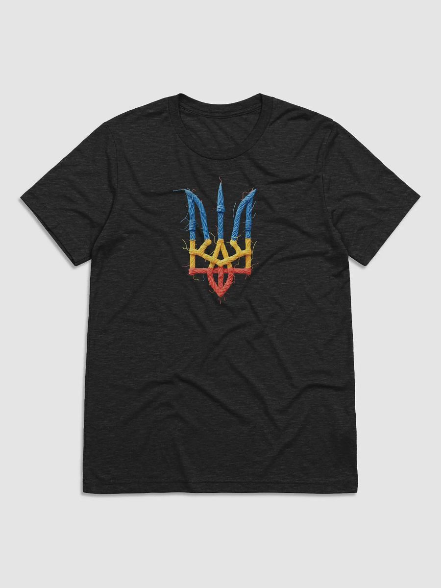 Vintage Support Ukraine Flag | Ukrainian Trident | Stand with UkraineTri-Blend Tee product image (4)