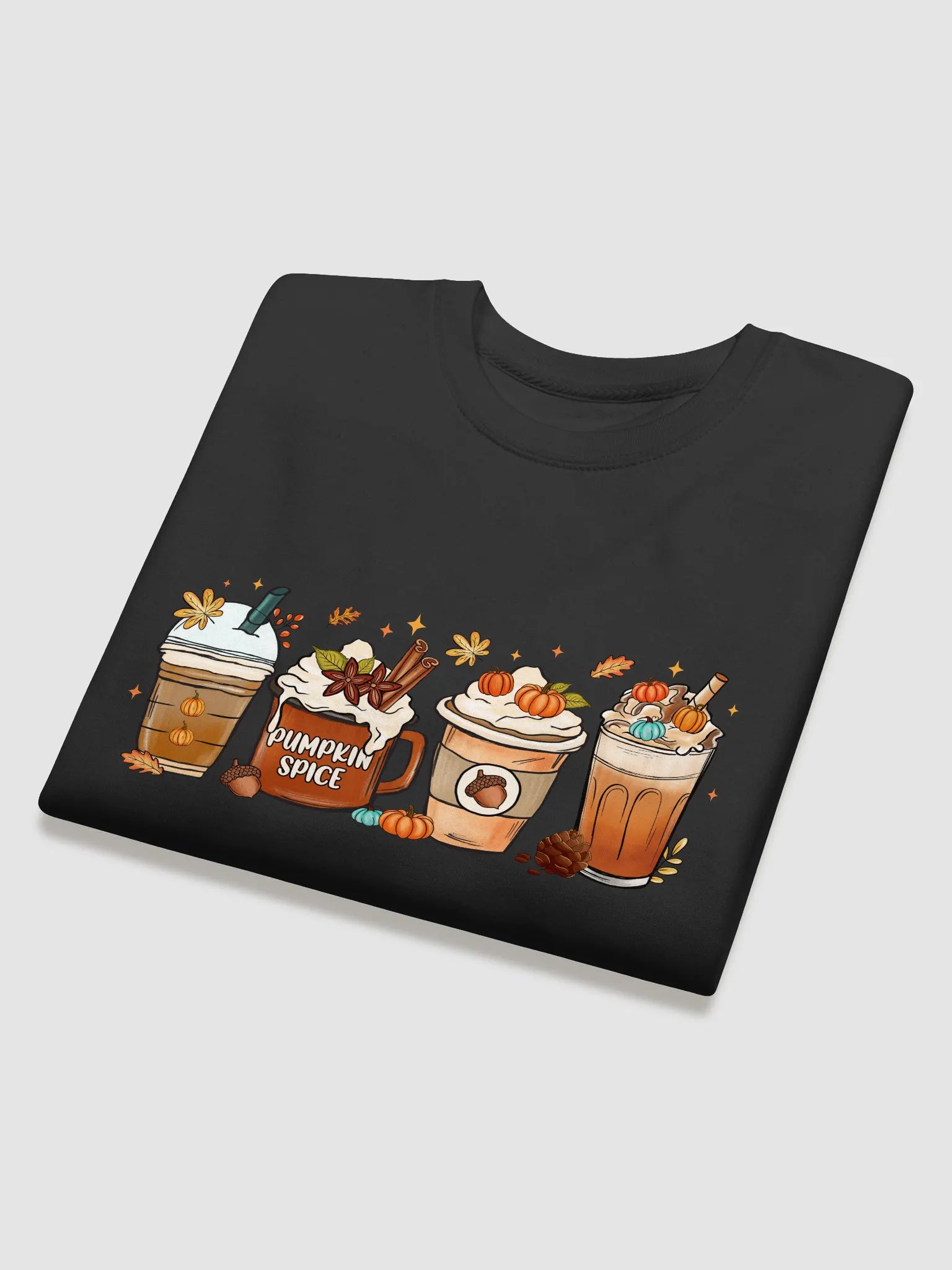 Stylish Pumpkin Illustration Premium Sweatshirt product image (4)