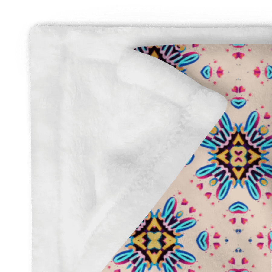 Elegant Hearts Diamonds & Crosses Throw Blanket product image (11)