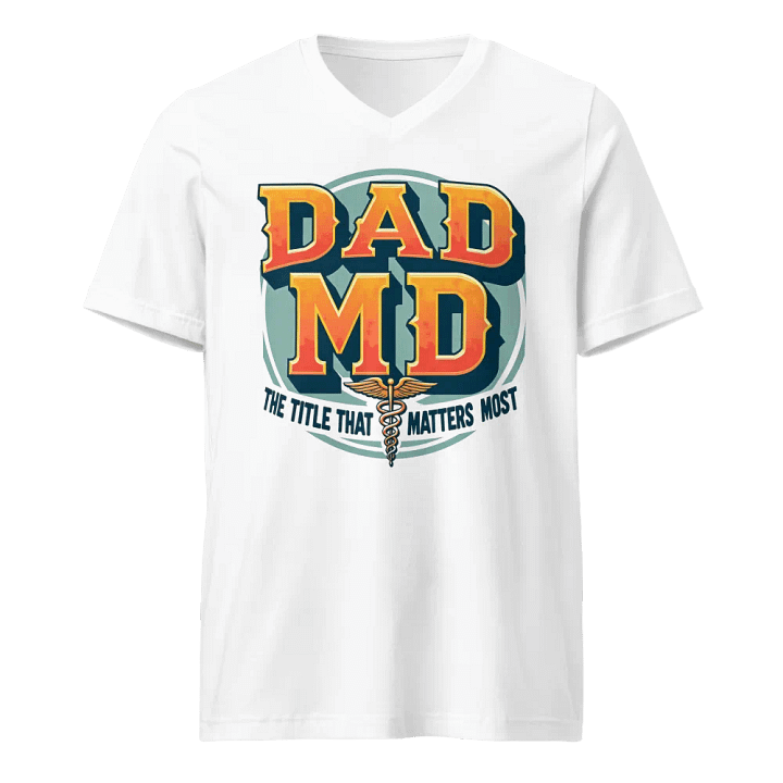 DAD MD, the title that matters most V-Neck Tee product image (1)