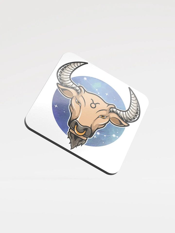 Celestial Taurus Bull Glossed Coaster product image (1)