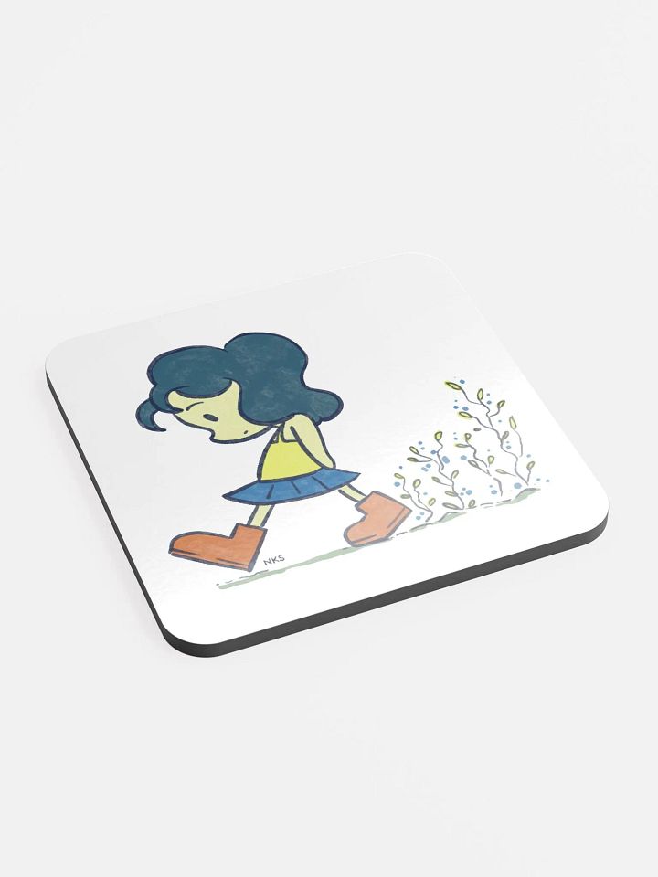 Flower Steps | Glossed Cork Coaster product image (2)