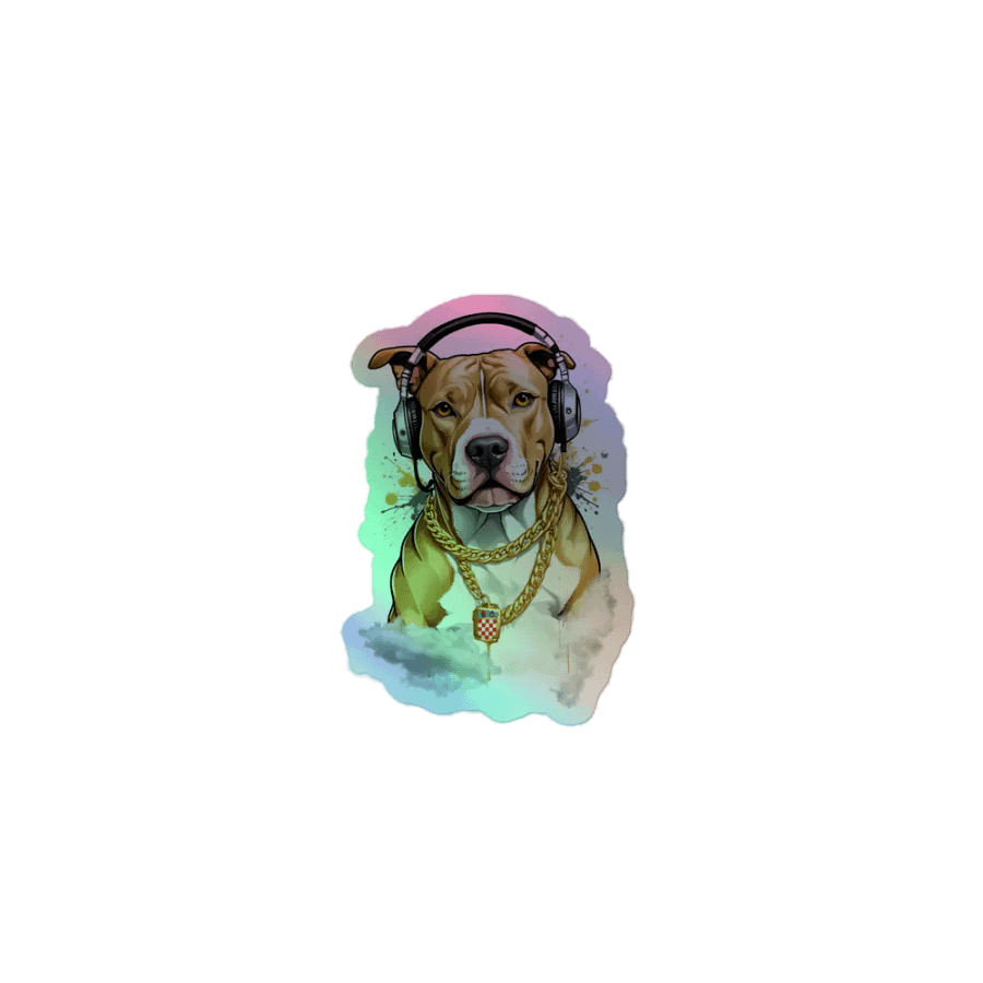 Pit Bull Groove Holographic Sticker Pack product image (1)