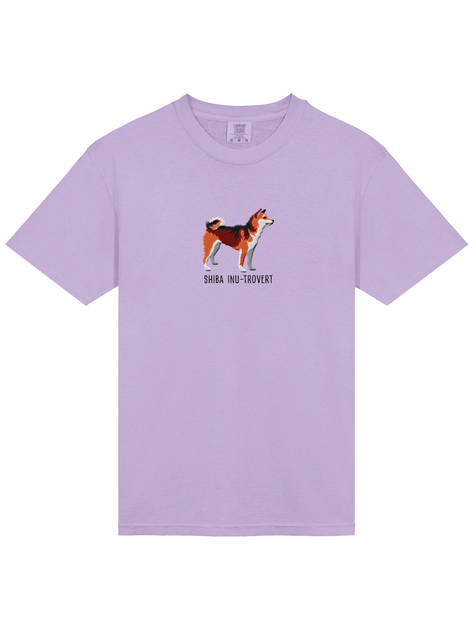 Shiba Inu-trovert T-Shirt(Embroidered) of a Shiba Inu(Sesame) product image (33)