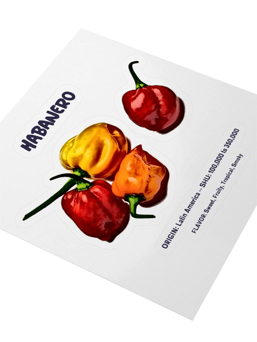Habanero Heat Kiss Cut Sticker product image (3)