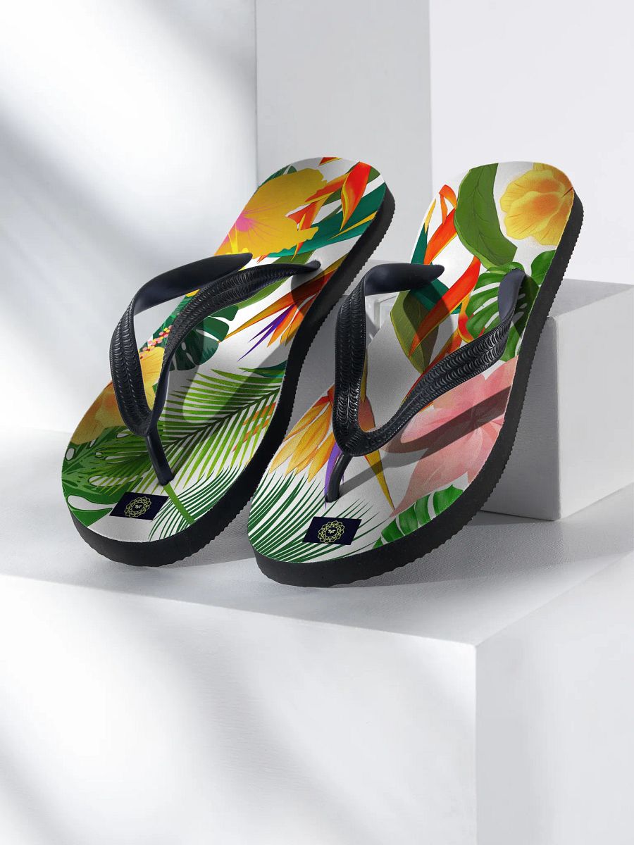 Tropical Blooms Custom Flip-Flops product image (1)