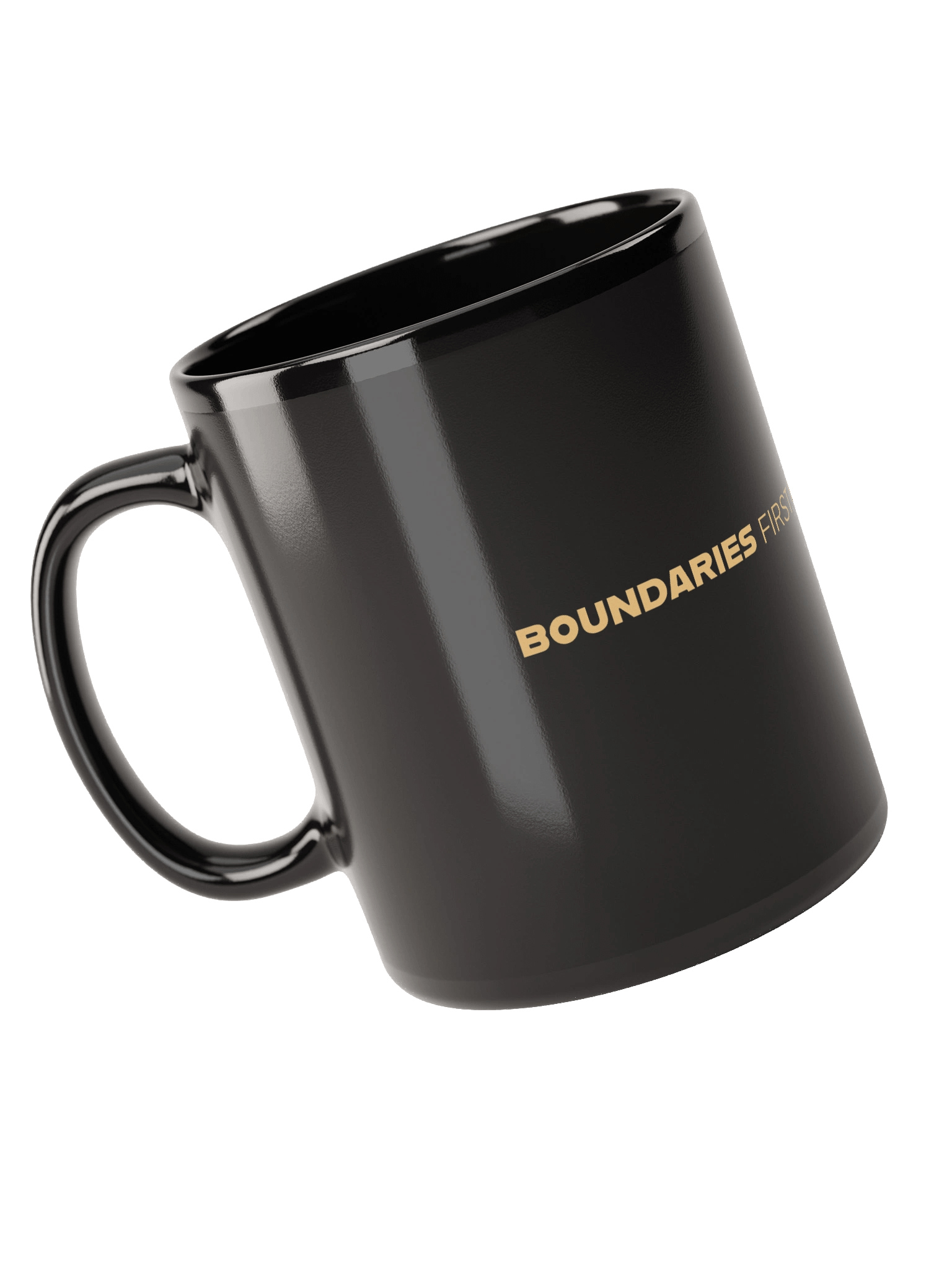 Soully Mine- GOLD PRINT Boundaries First. Love & Joy Always Mug product image (4)
